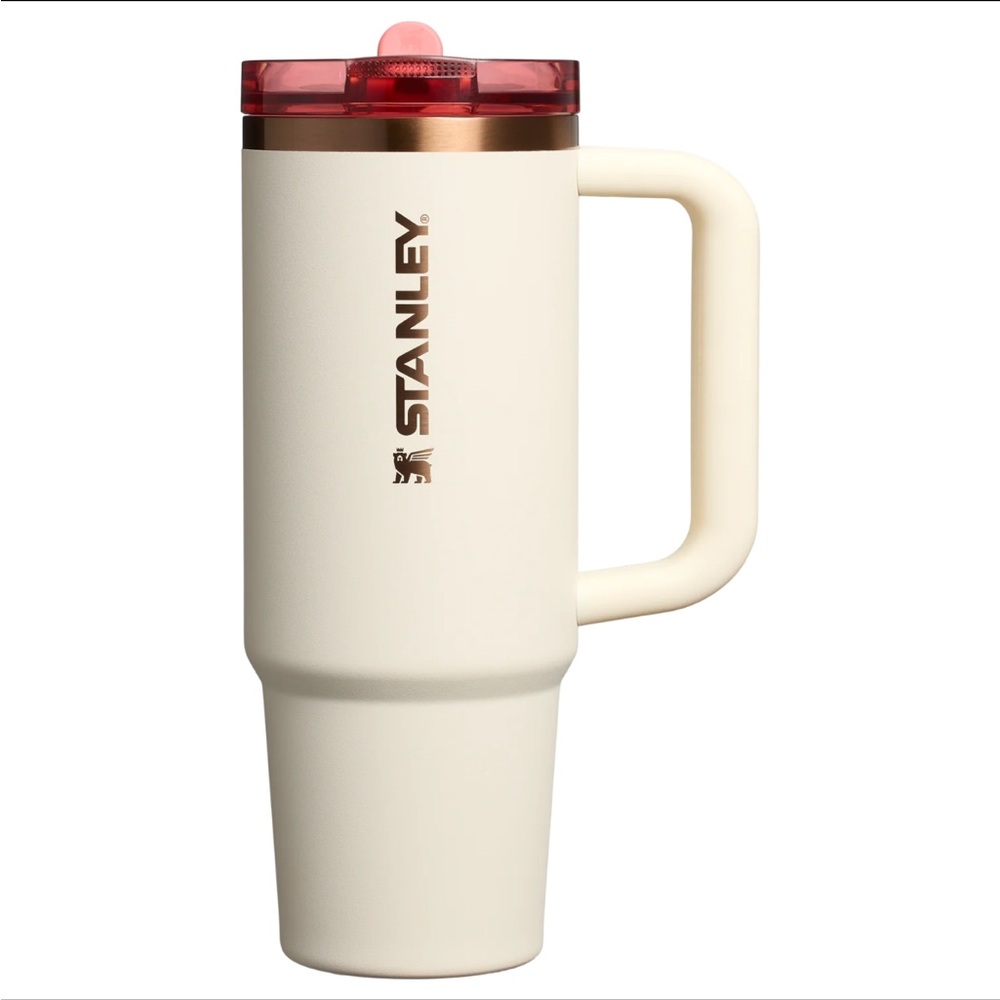 Stanley Cream Mug with Red Lid
